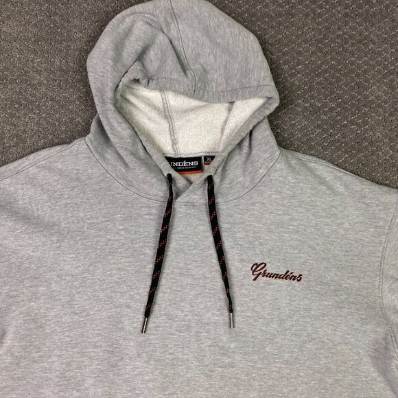 Grundens Hoodie Men's XL Gray Displacement DWR Heavy Duty Warm Water Repellent - Picture 3 of 14